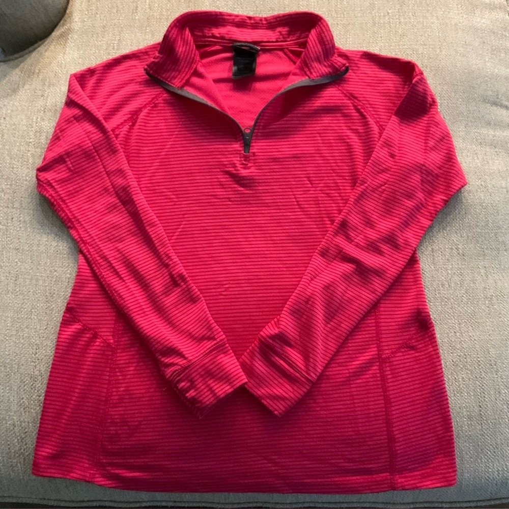 Vibrant Pink striped pullover Sweater